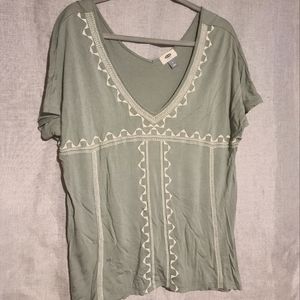 Old Navy Embroidered Top
